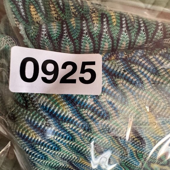 New York Co Y2K Slip Skirt Womens L Green Chevron Knit Flare Hem Pull On Vintage - Picture 6 of 6